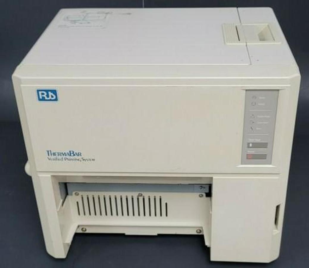 Used RJS IP8400V THERMABAR VERFIED PRINTING SYSTEM TB-285 PRINTER
