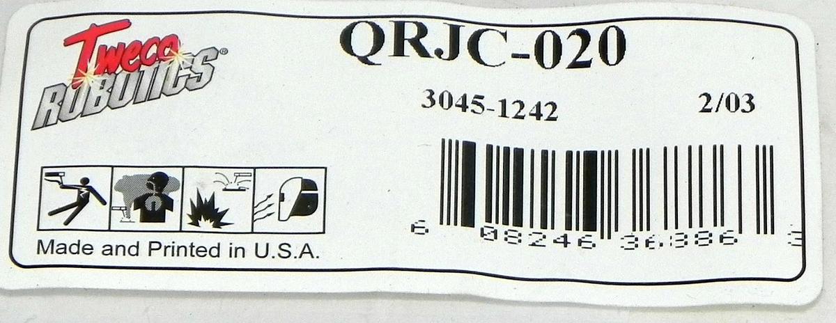 NEW TWECO QRJC-020 E-STOP JUMPER CABLE W/30451242