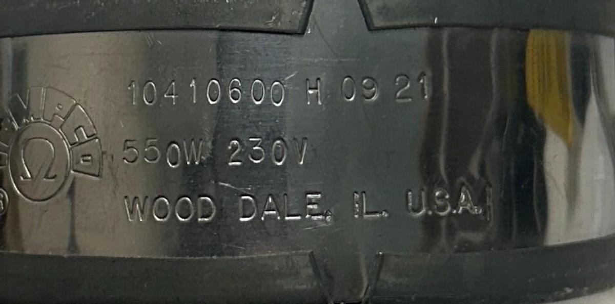 Used TEMPCO 10410600 H 09 21 / 10410600H0921 BAND HEATER 1-1/2'' 550W 230V USNP