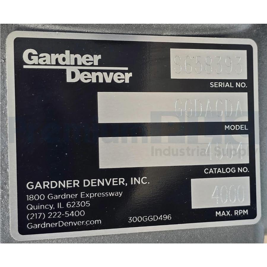 Used NEW GARDNER DENVER GGDACDA DuroFlow 4504 PD AIR BLOWER 4000RPM 4504-HL STD