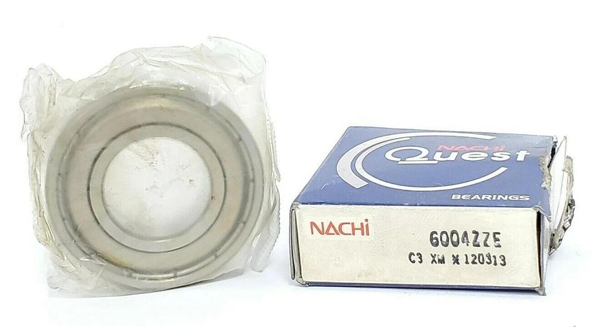 Used NIB NACHI QUEST 6004ZZE BALL BEARING 20MM X 42MM X 12MM DEEP GROOVE