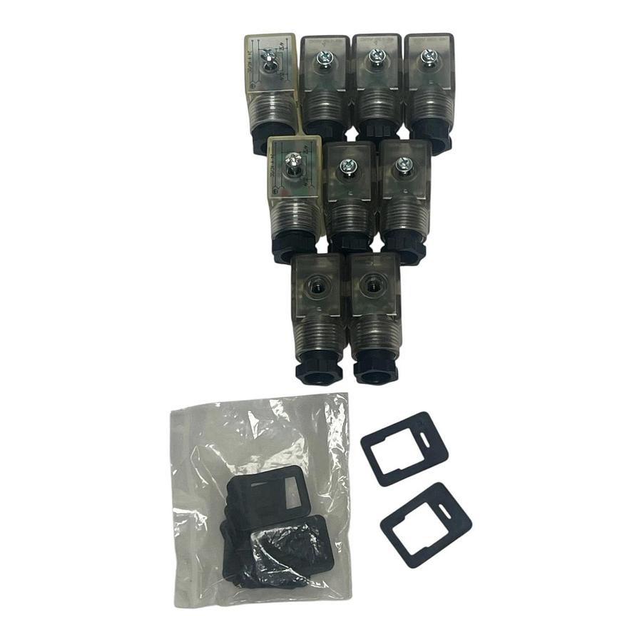 Lot of 9 MAC Valves CP-5107-1010000 Electrical Connector Block with Gaskets New