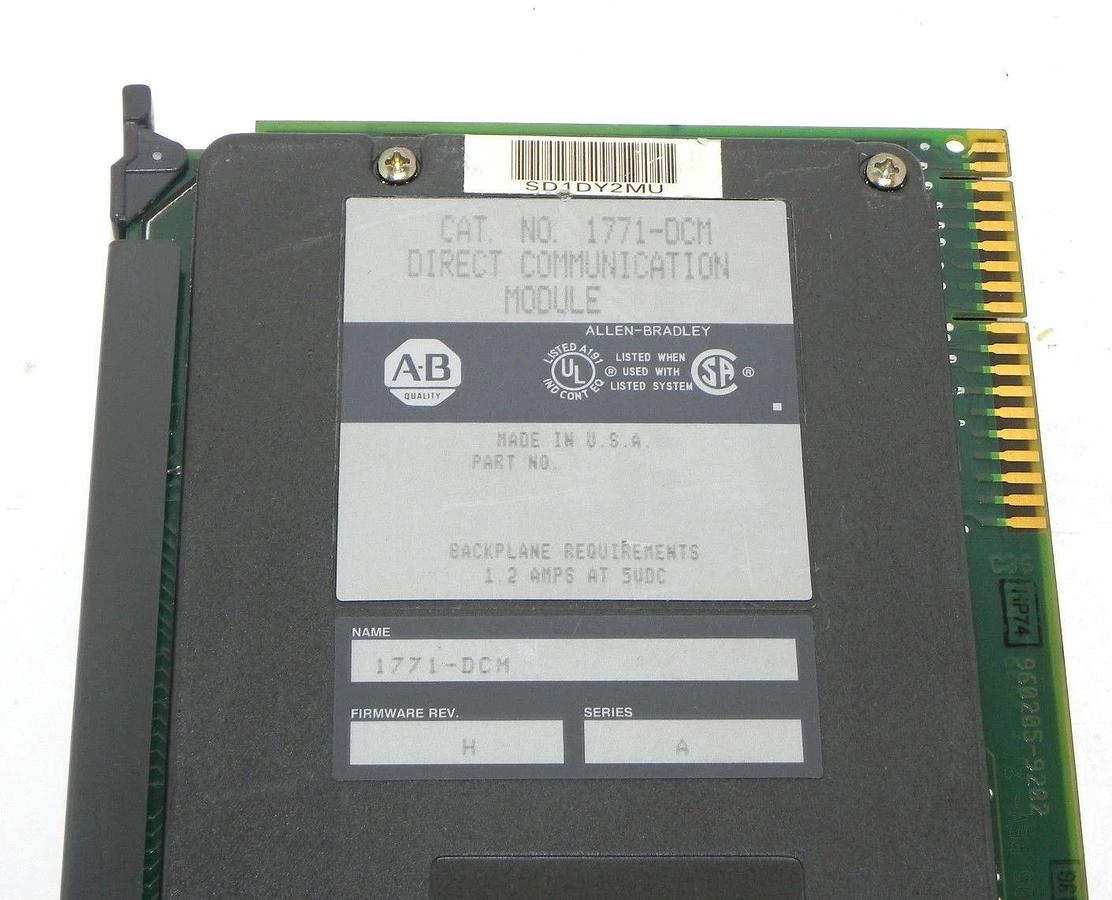 Used ALLEN BRADLEY 1771-DCM/A DIRECT COMMUNICATION MODULE 1771-DCM FIRMWARE REV. H