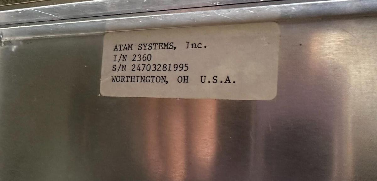 Used ATAM SYSTEMS INC 2360 PROCESS DATA LOGGER W/ ENCLOSURE