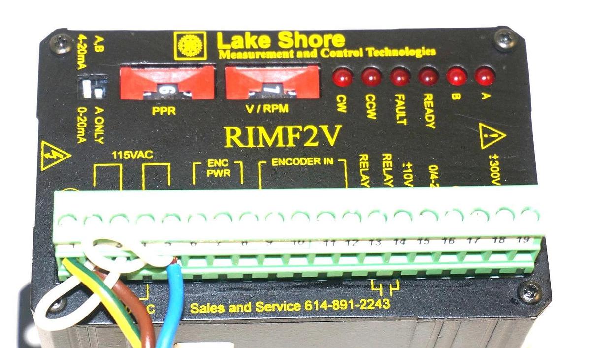 Used NORTH STAR RIMF2V FREQUENCY TO VOLT CONVERTER P/N. 757-7001, 115-230VAC, 50-60HZ
