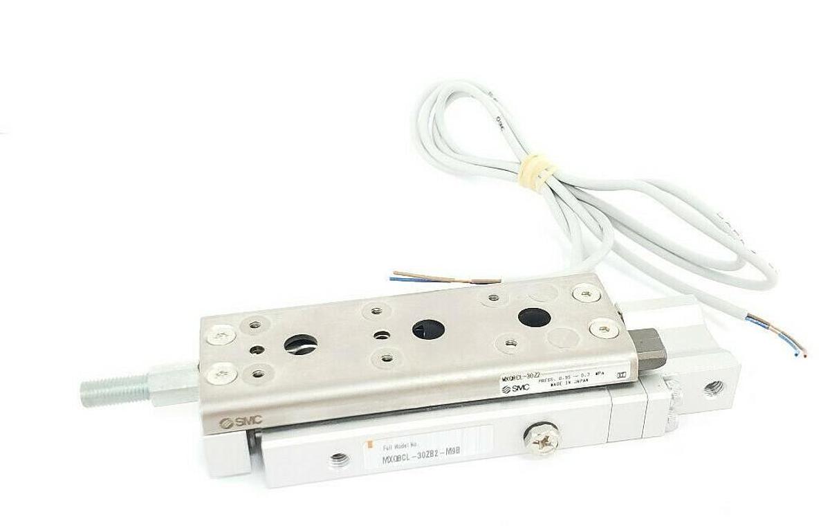 Used NEW SMC MXQ8CL-30ZB2-M9B CYLINDER, SLIDE TABLE, WITH AUTO SWITCH MXQ8CL30ZB2M9