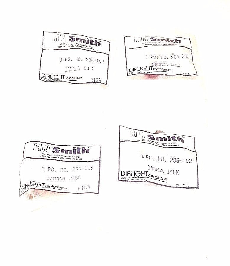 LOT OF 4 NEW HH SMITH 286-102 BANANA JACKS 286102