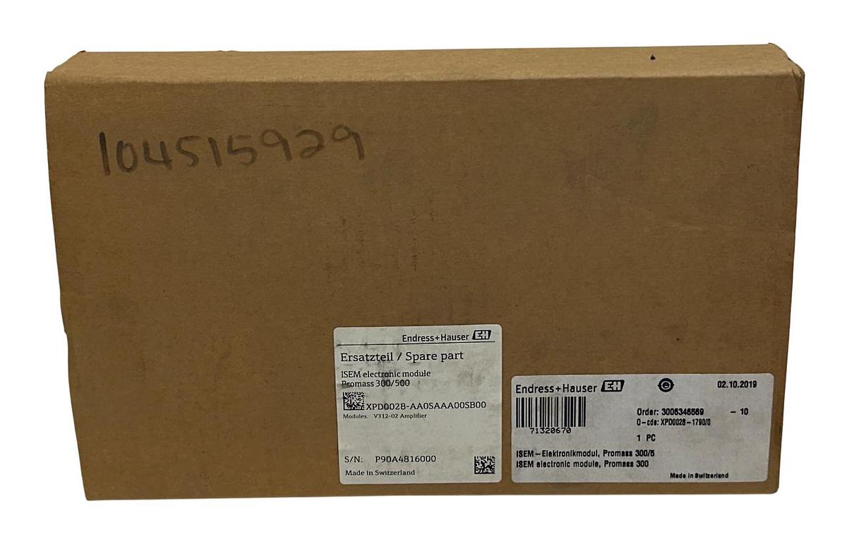 Used Endress+Hauser XPD0028-AA0SAAA00SB00 ISEM Module Promass 300/500 71320670 NSMP