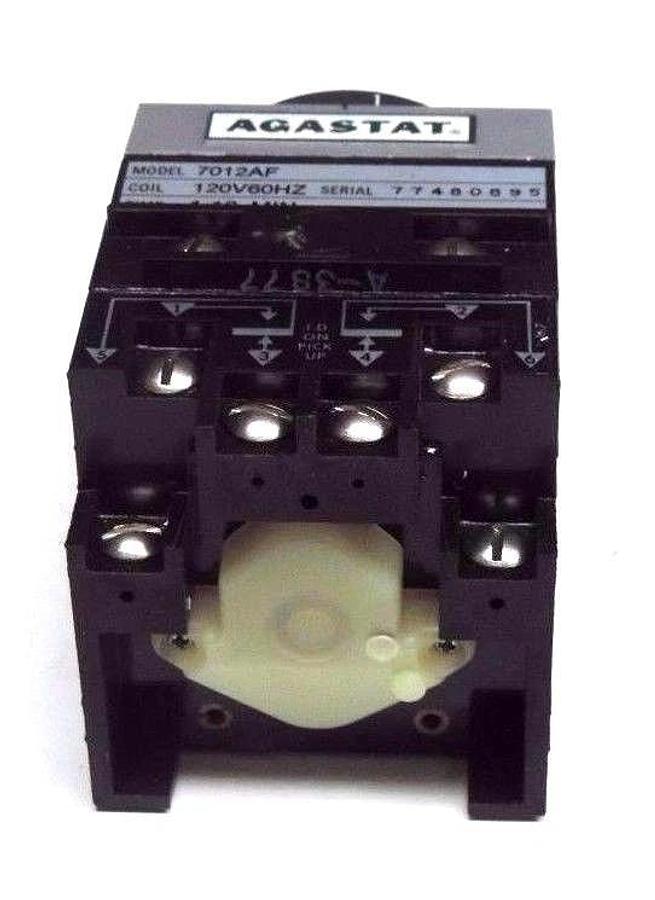 NEW AGASTAT 7012AF TIMING RELAY 1-10 MIN. 120V 60HZ COIL 7012-AF