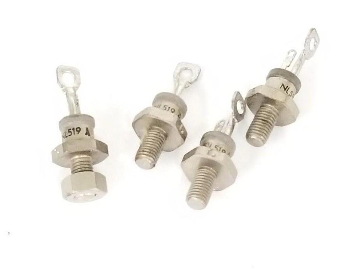 Used LOT OF 4 NATIONAL ELECTRONICS NL519-A RECTIFIER STUD DIODE 1.87 NL519