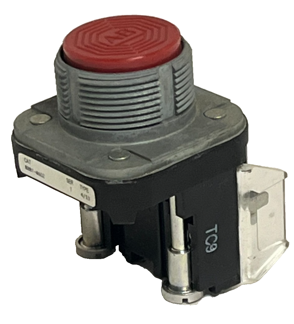 Used Allen-Bradley 800T-A6D2 Ser. T 30mm Momentary Push Button - Flush Head - Red
