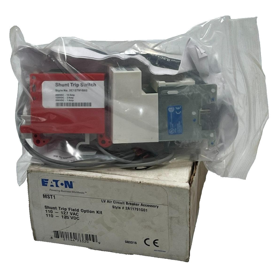 Used Eaton MST1 Magnum Shunt Trip Field Option Kit Style 2A11791G01 110-127VAC NSMP