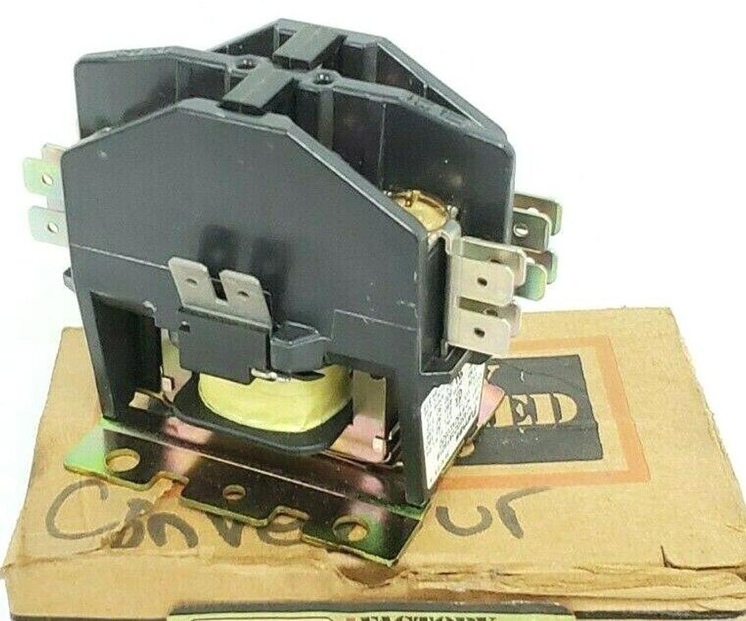 Used NEW FURNAS 45EG20AF601R 2-POLE CONTACTOR REPLACEMENT COMPONENTS DIVISION HN