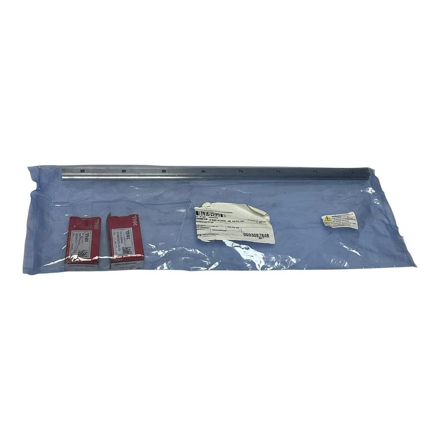 THK SR15W2SS-480L G30 Linear Guide Rail 480mm with 2 SR15W Blocks New Surplus