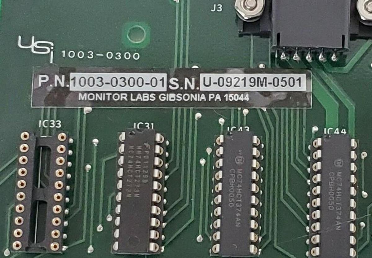 Used UNITED SCIENCES 1003-0300-01 SIGNAL PROCESSOR BOARD 1003030001
