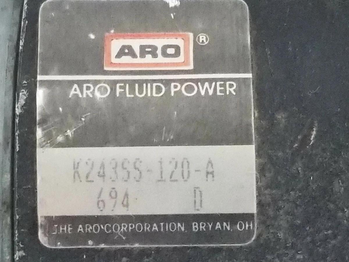 Used INGERSOLL RAND ARO K243SS-120-A VALVE K SERIES 116-218-33 120VAC 50/60HZ
