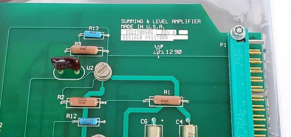 Used NEW WESTINGHOUSE 3D21708G02 REV. 6 SUMMING & LEVEL AMPLIFIER BOARD