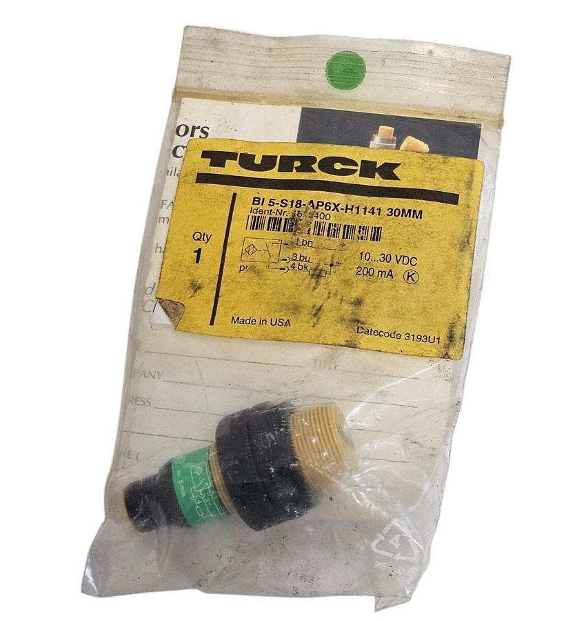 NEW TURCK BI5-S18-AP6X-H1141 30MM NDUCTIVE SENSOR BI5S18AP6XH1141