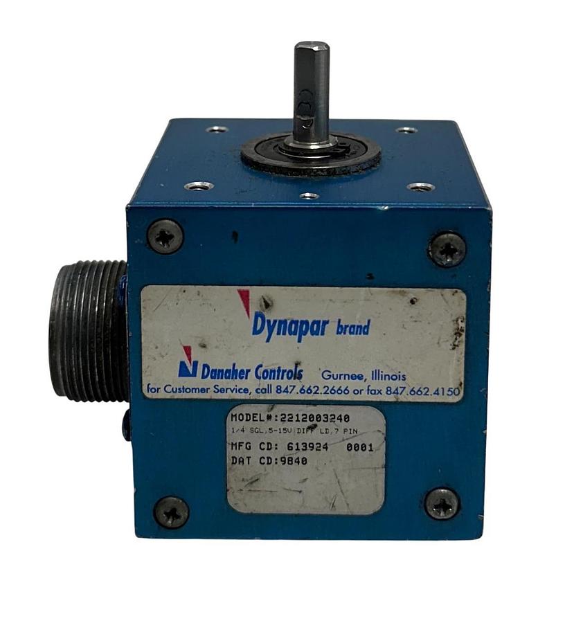Used DANAHER DYNAPAR 2212003240 INCREMENTAL ENCODER NEXGEN SERIES 22 5-15V 7-PIN USNP