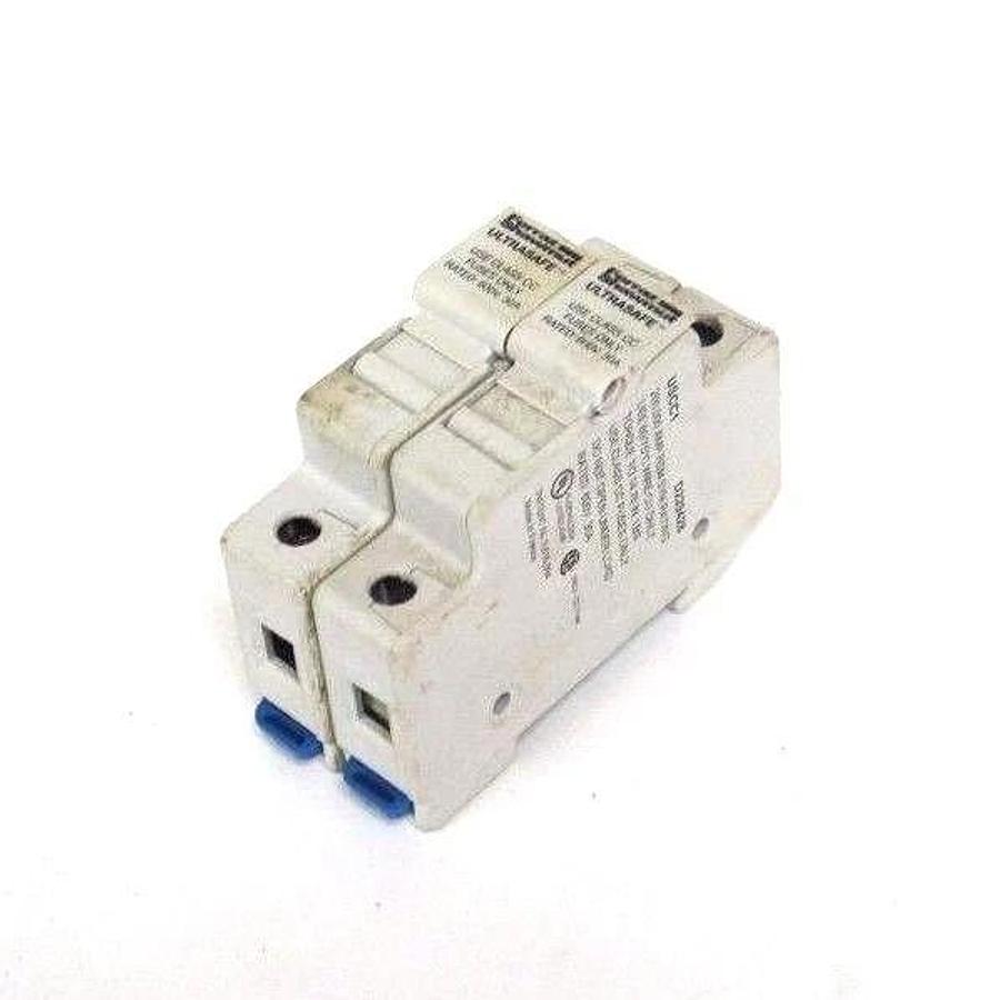 Used LOT OF 2 FERRAZ SHAWMUT USCC1 ULTRASAFE FUSE HOLDERS 30A, 600V