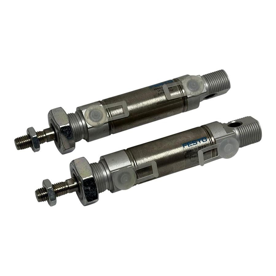 Festo DSNU-25-25-P-A Pneumatic Cylinder 19219 10 Bar Lot of 2 New Surplus