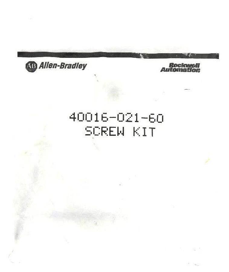 Used NEW ALLEN BRADLEY 40016-021-60 SCREW KIT HARDWARE TRANSFORMER 4001602160