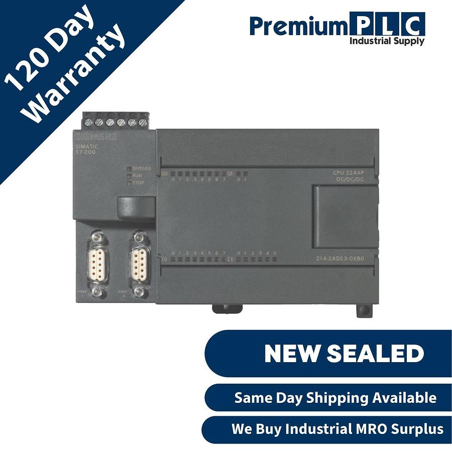 Used NEW F/S SIEMENS 6ES7214-2AD23-0XB0 SIMATIC S7-200 CPU 224XP MODULE FW: V2.0.1