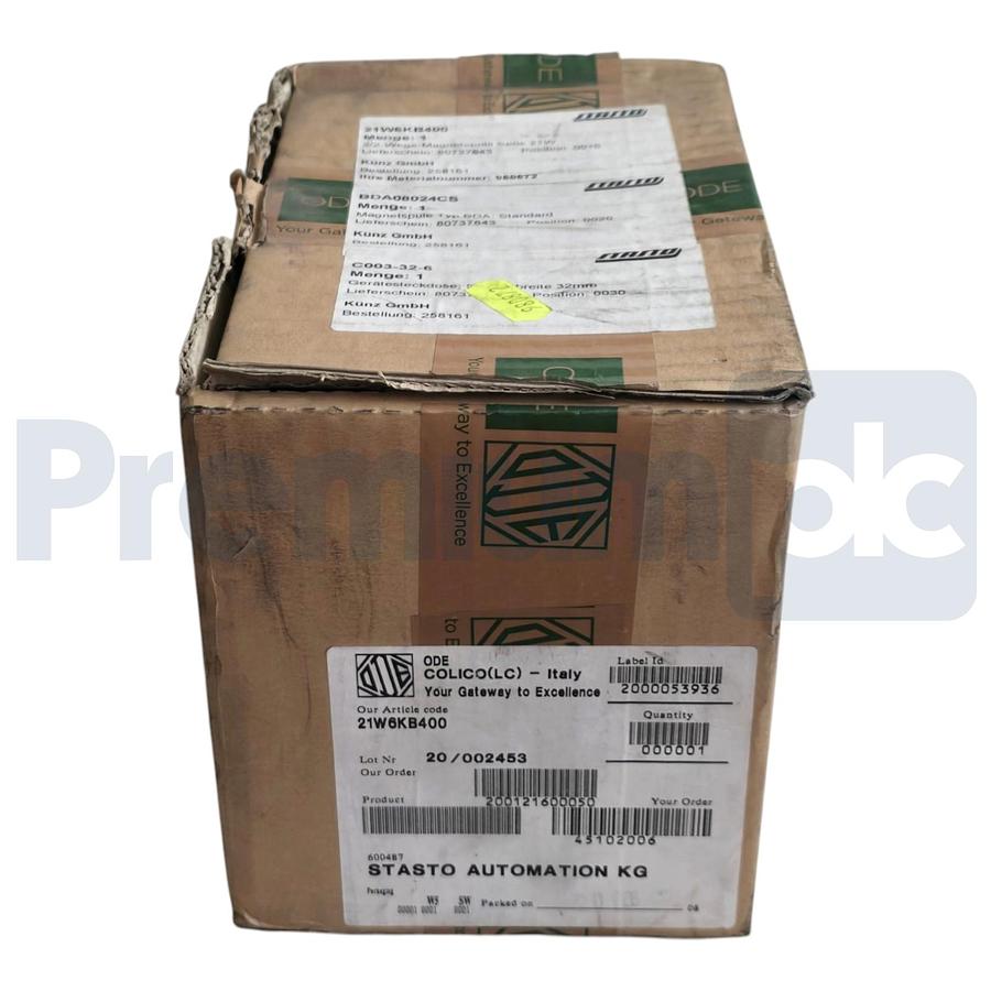 Used ODE STASTO 21W6KB400-BDA08024CS 2/2-Way Solenoid Valve Kit NC 1-1/2" Brass 24VDC