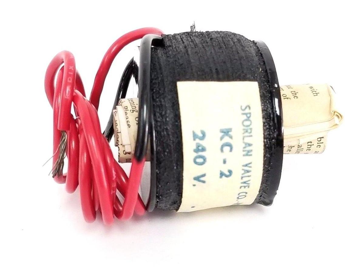 NEW SPORLAN VALVE CO. KC-2 COIL KC2, 240V, 60CY