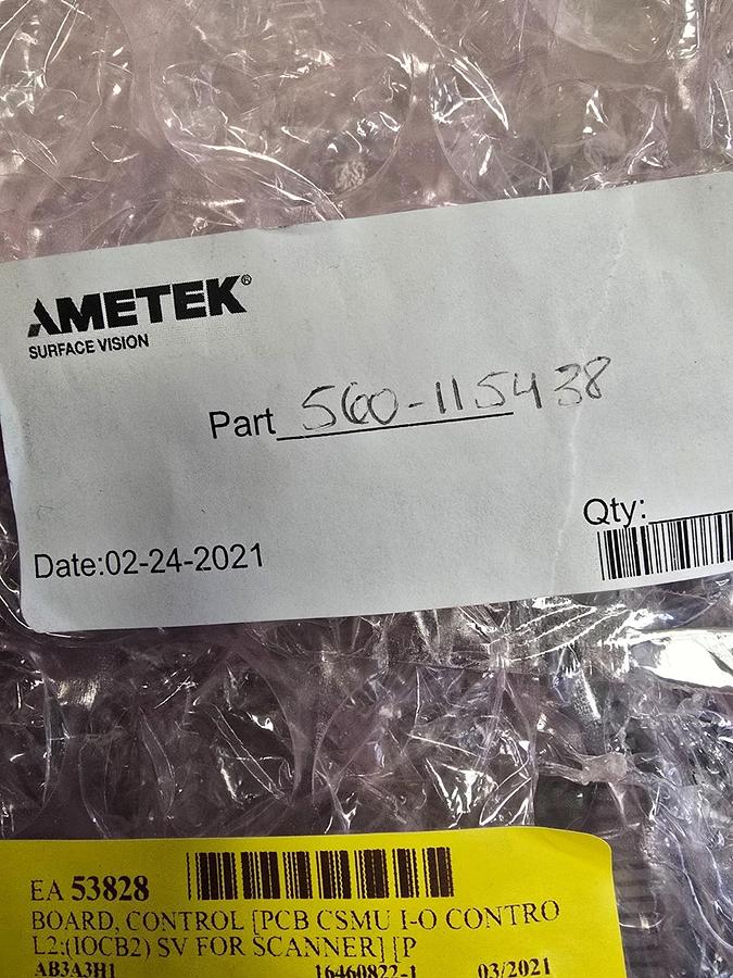 Used Ametek Cognex 560-115438 02A SV IO Control Board2 560-115438-02 | 460-115438.03