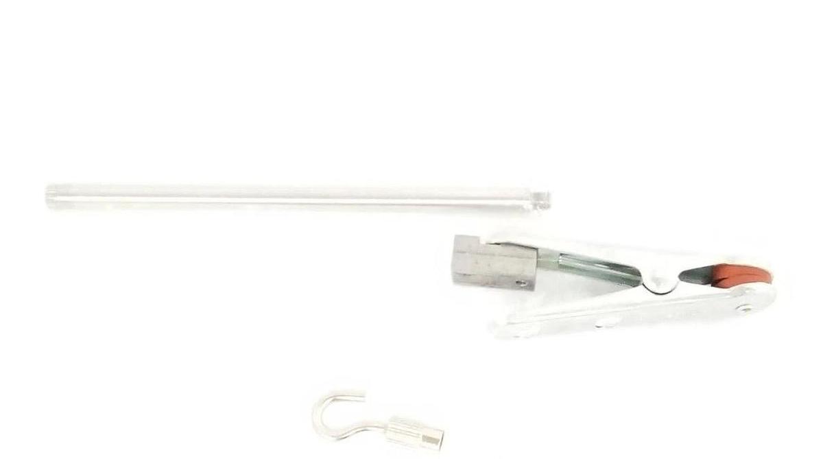 Used EXTECH 475040 TENSION & COMPRESSION FORCE GAUGE 5000G 49N 176oz. W/ ATTACHMENTS