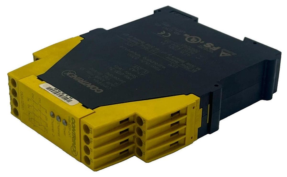 Used CONTRINEX YRB-0131-241 Safety Relay Module 24VDC Dual Channel 3 N.O.