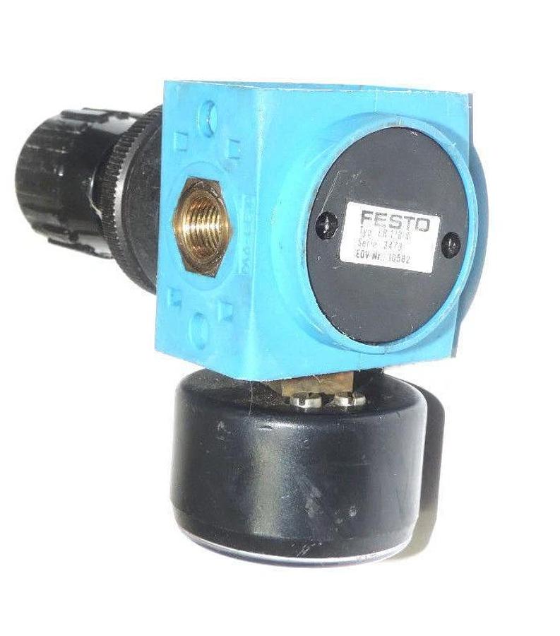 Used FESTO LR-1/8-S-B PRESSURE CONTROL VALVE, SERIE: 3478, EDV-NR. 10582