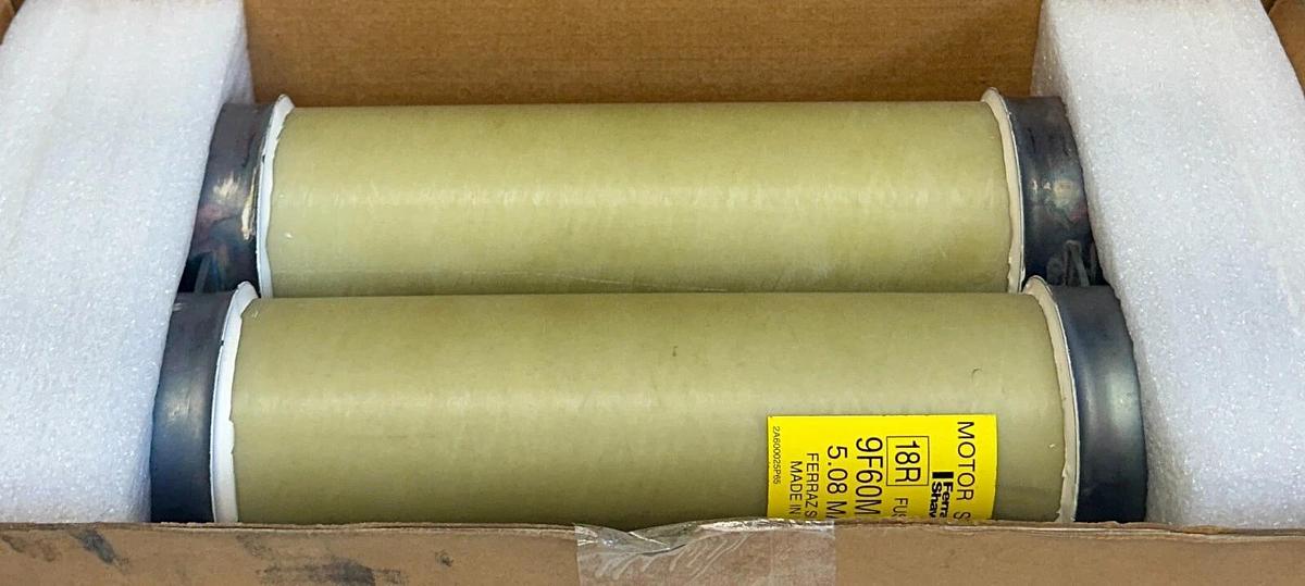 NEW MERSEN 9F60MJD518 / EJ-2 CURRENT LIMITING FUSE DD 5.08kV DOUBLE-BARREL NSMP