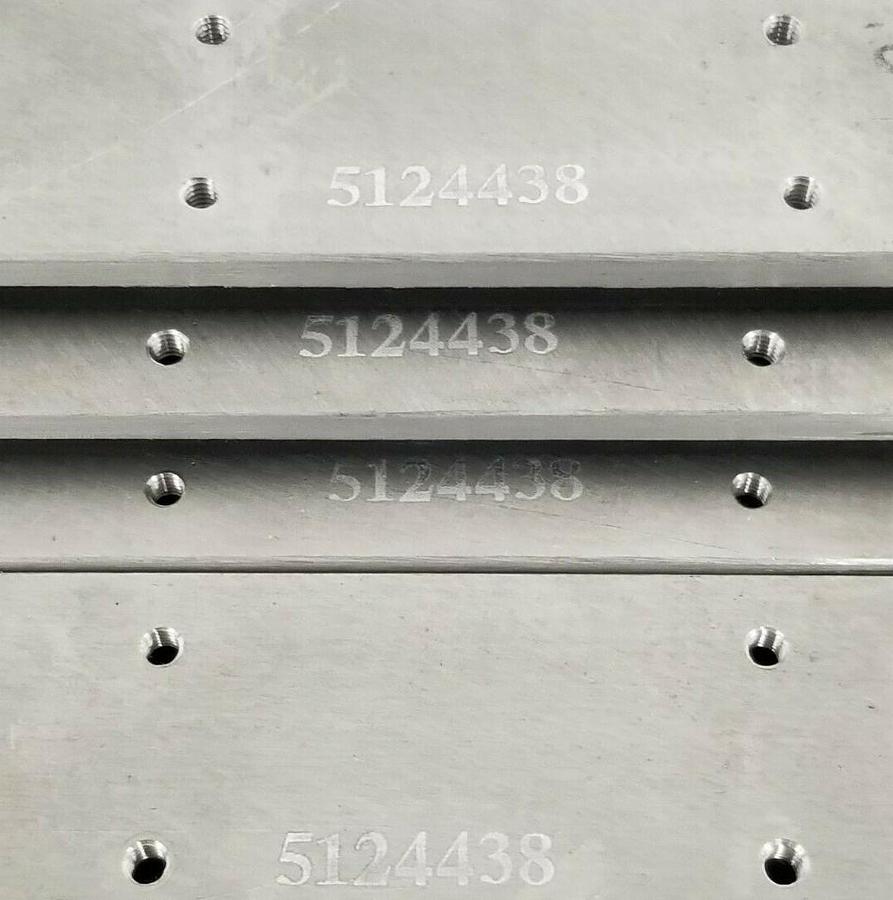 Used LOT OF 4 REIS ROBOTICS USA 5124438 RUBBER CHEEKS 7-7/8'' IN. L 1-3/8'' IN. W 1/4