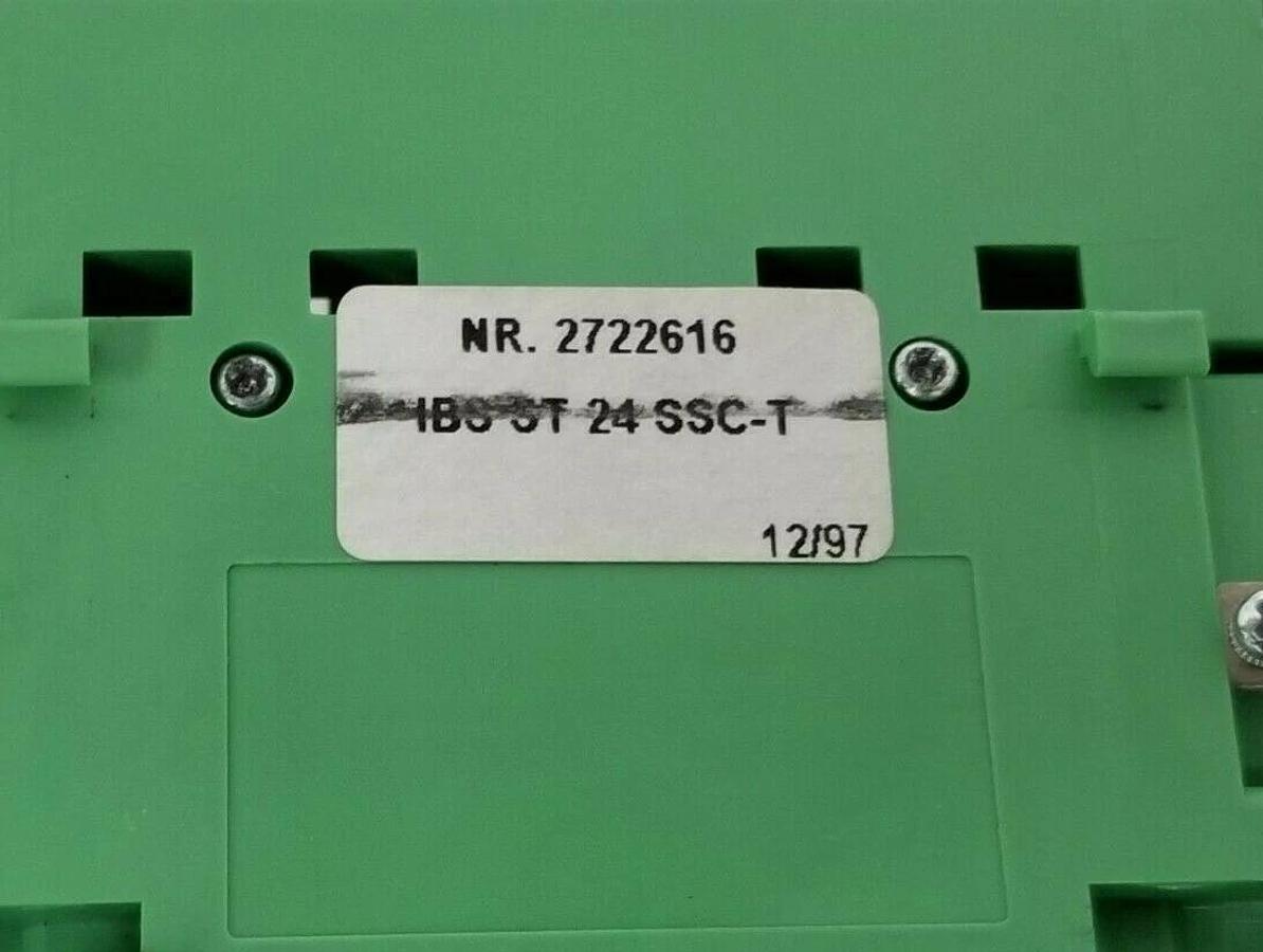 Used PHOENIX CONTACT NR. 2722616 IBS-ST-24-SSC-T INTERBUS MODULE IBS STME 24 MA-FT
