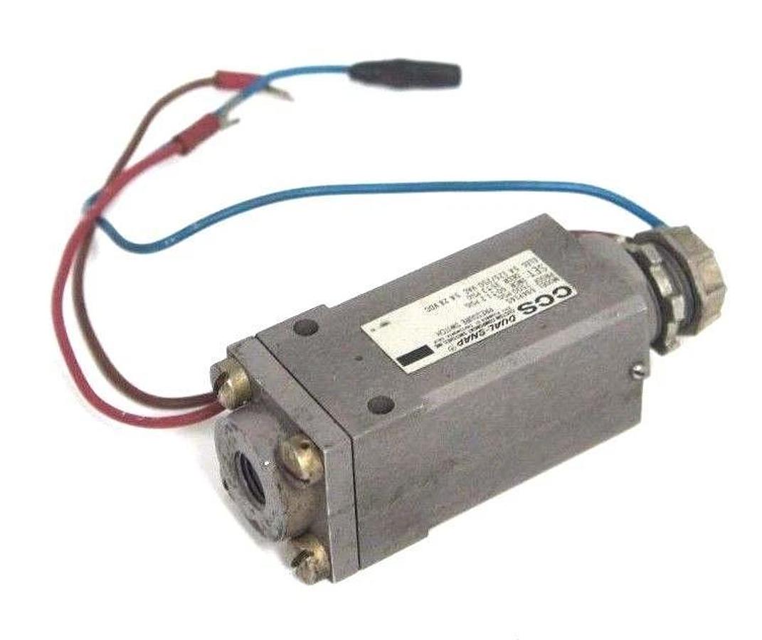 Used CCS DUAL SNAP 694P14S PRESSURE SWITCH 7500PSIG 5A, 125/250VAC, 5A, 28VDC