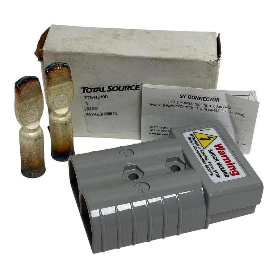 Total Source SY6323G1 Yellow SB350 Power Connector Kit 2/0 Ga Forklift New
