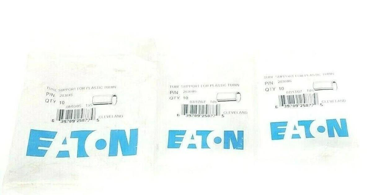 Used LOT OF 30 NEW EATON 2030X6 BRASS TUBE SUPPORT FOR PLASTIC TUBIN