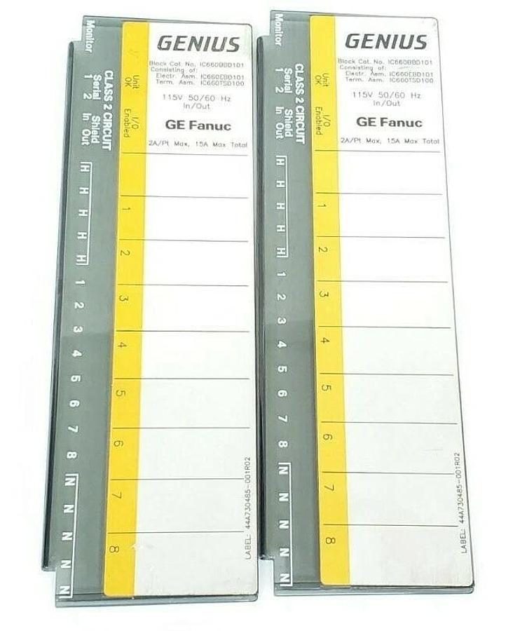 Used (2) GE FANUC 44B716274-001R01 DOORS/COVERS 44B716274001R01, 44A730485-001R02