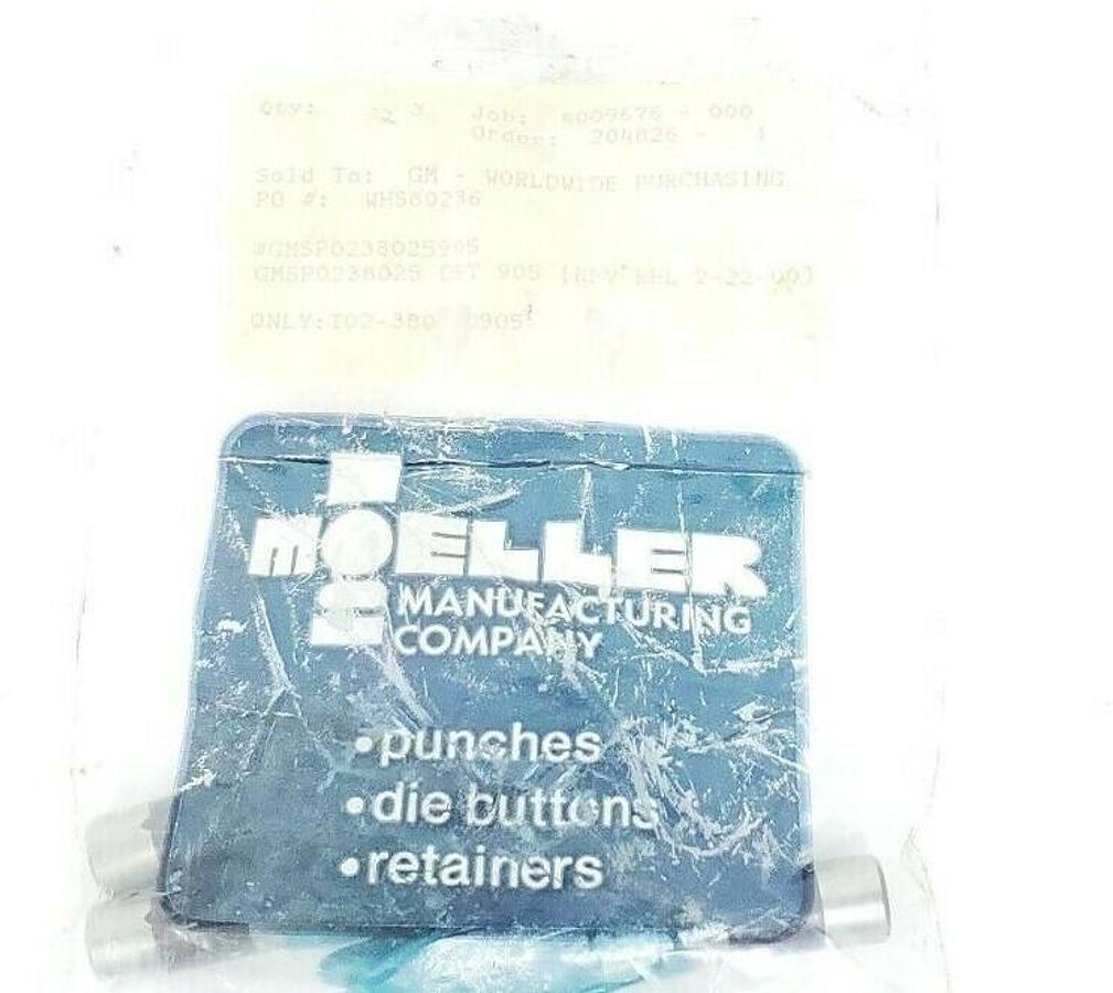 LOT OF 3 NEW MOELLER T02-38025 D905 PUNCHES GMSP0238025 DET 905 GMSP0238025905