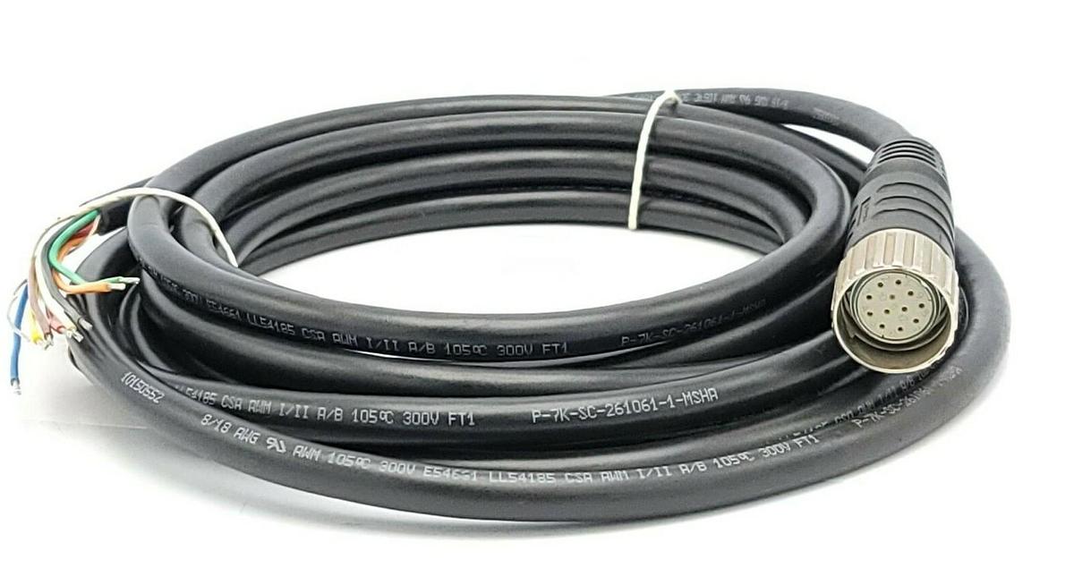 Used NEW TURCK CKRM 12-8-5 MULTIFAST MOLDED CORDSET ID NO. U4701-83