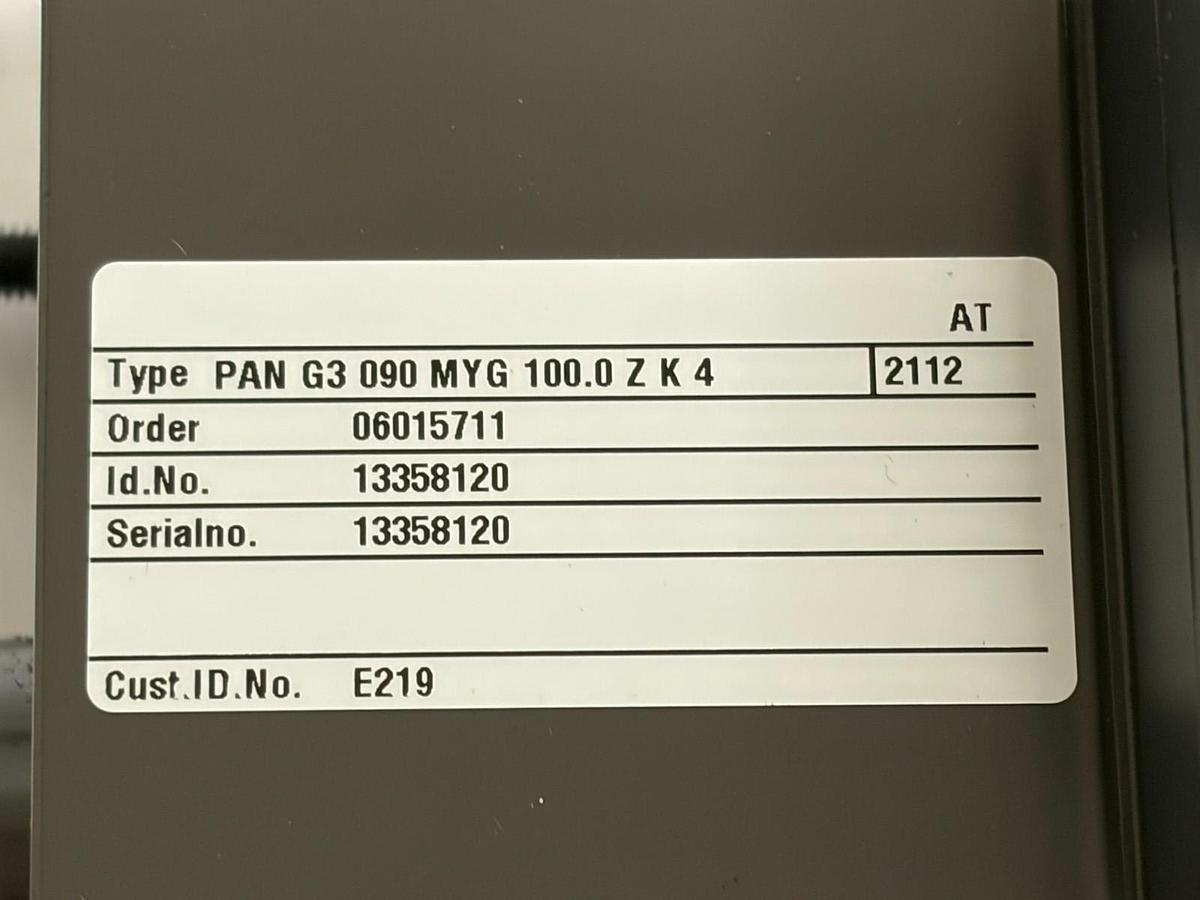 Used Panasonic M9MZ90GK4YGA Induction Motor with MZ9G15B Gear Head 90W 3 Phase