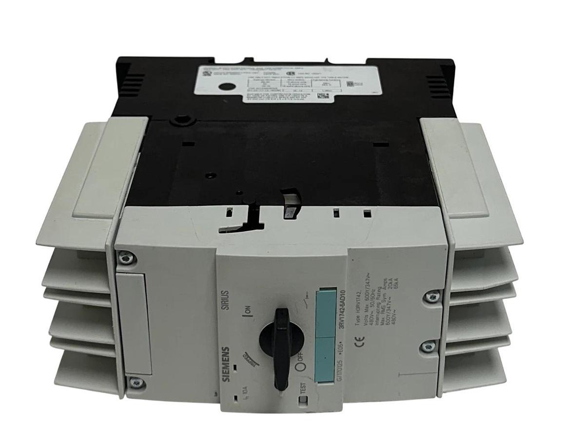 Used SIEMENS 3RV1742-5AD10 / 3RV17425AD10 SIRIUS CIRCUIT BREAKER H3RV1742 480V USNP
