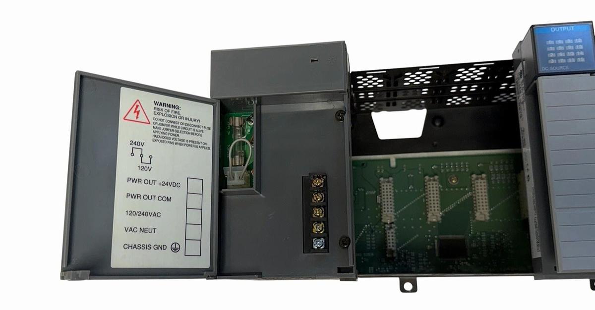 Used ALLEN BRADLEY 1746-A10 /B SLC 500 10-SLOT CHASSIS 1746-P2 /C POWER SUPPLY & MORE