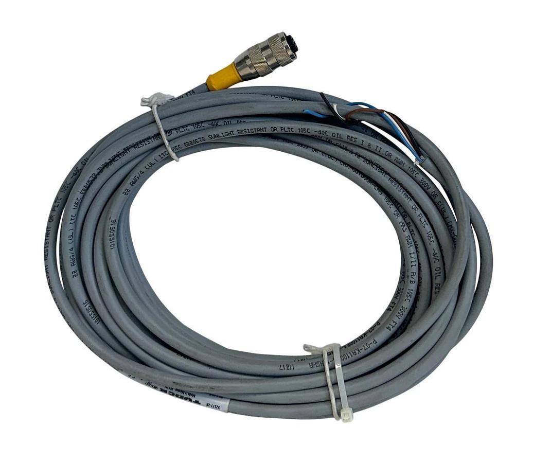 Used TURCK RK 4.4T-7 / RK44T7 M12 EURO CORDSET SINGLE-ENDED 7M U2177-28 NSNP
