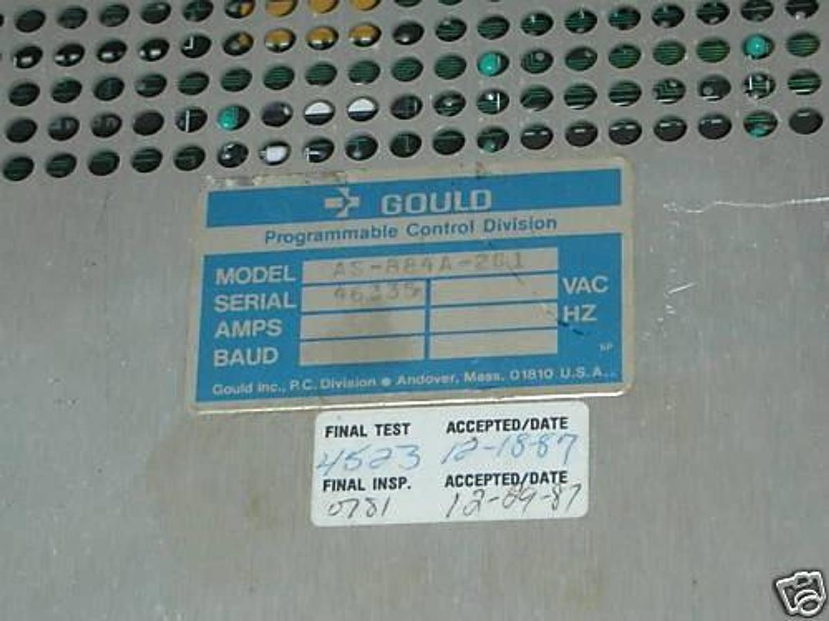 Used GOULD MODICON AS-884A-201 MODULE AS884A201