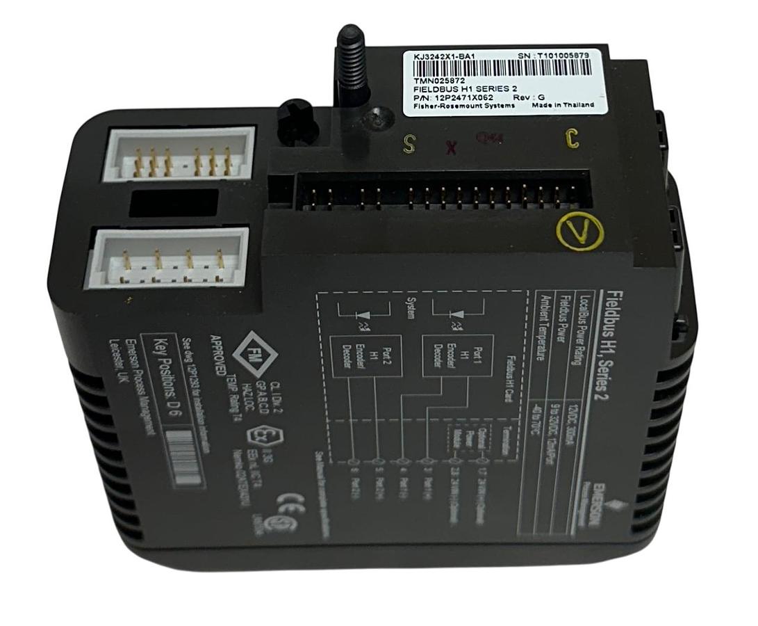 Used EMERSON DeltaV KJ3242X1-BA1 / 12P2471X062 Fieldbus H1 SERIES 2 CARD 9-32VDC NSNP