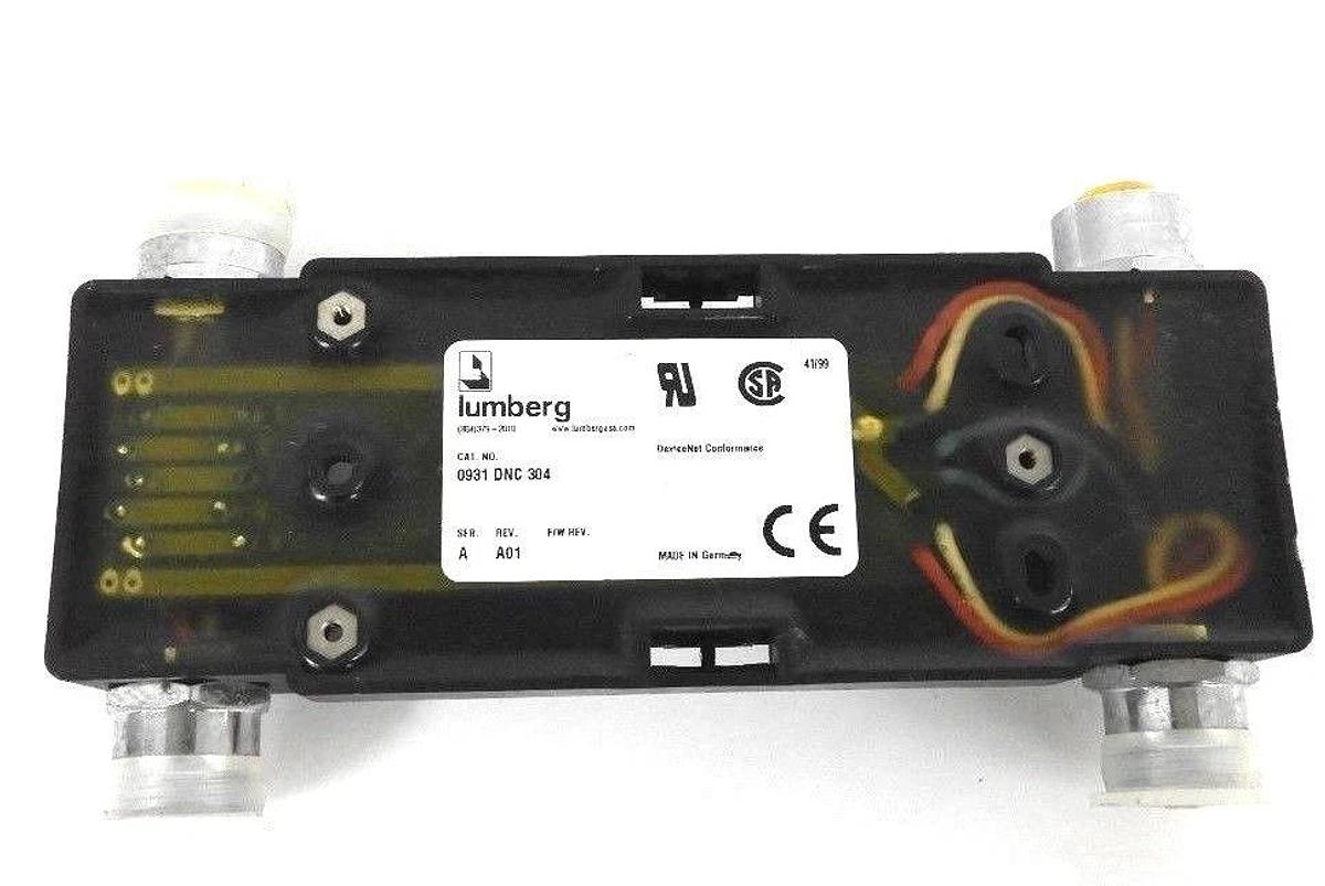Used LUMBERG 0931 DNC 304 DEVICENET CONNECTOR SER A, REV A01, 0931DNC304