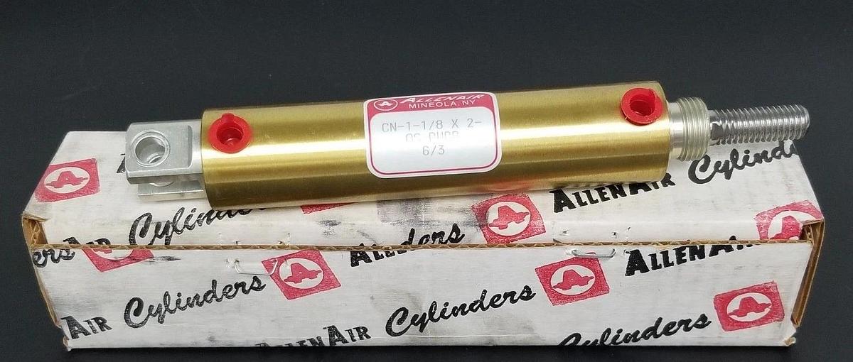 NIB ALLENAIR CN-1-1/8 X 2-OS-PUBB PNEUMATIC CYLINDER